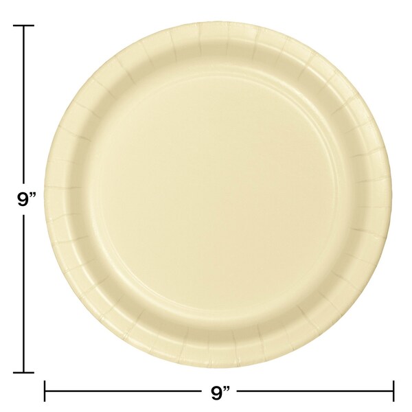 9 Ivory Paper Plates 240 PK